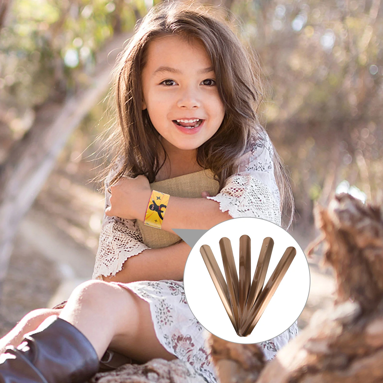 50 Pcs Steel Sheet Slap Bracelets for Adults Circle Unfinished Metal Band Custom Parts Components