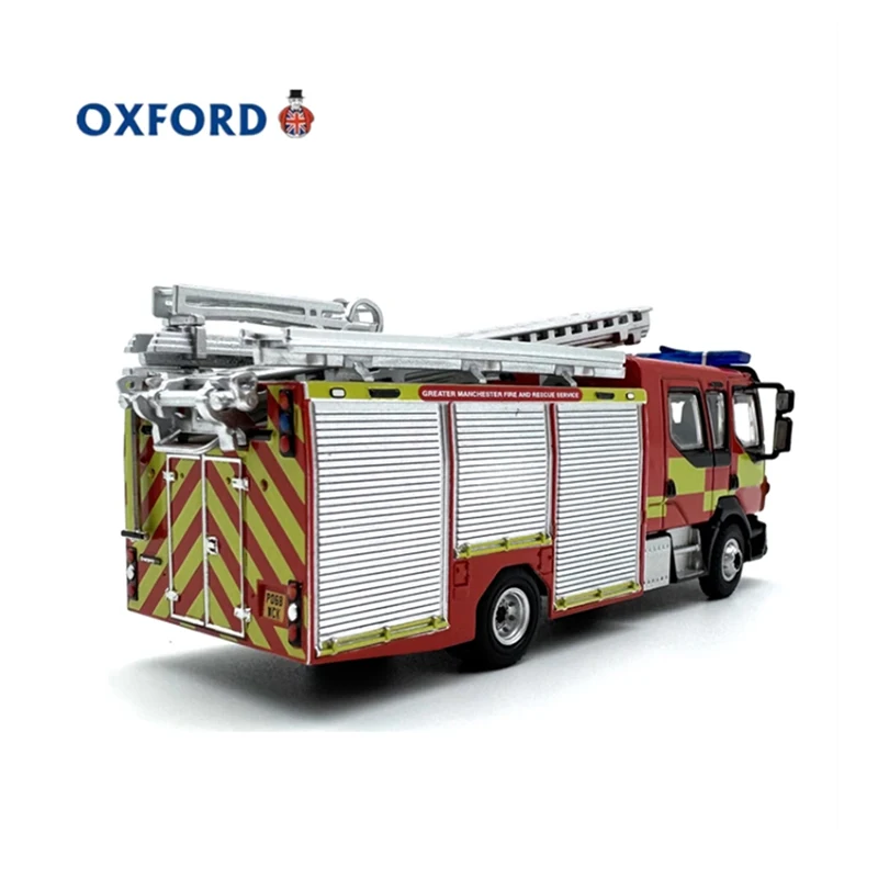 OXFORD Diecast 1:76 Scale FI Emergency Rescue Fire Truck Alloy Car Model Finished Product Simulation Toy Collection Static Model