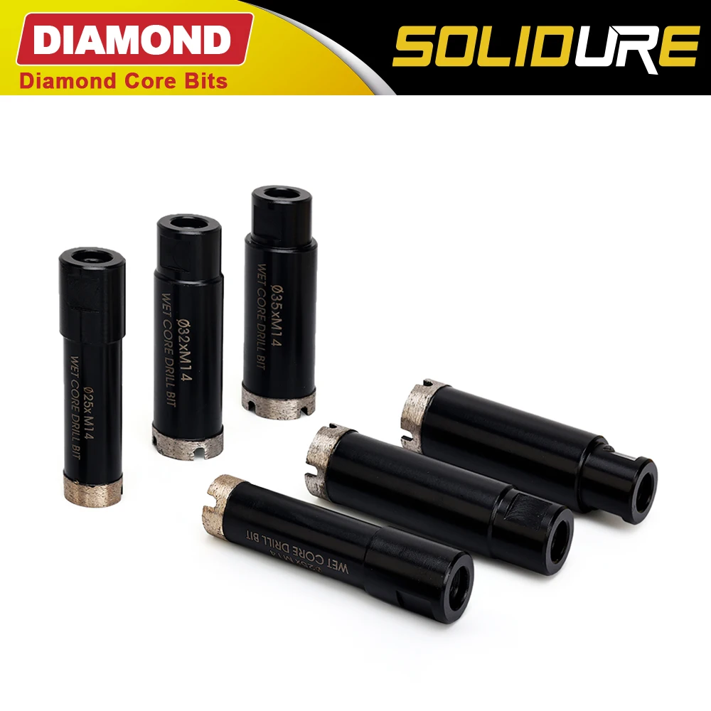 Diamante Wet Core Bit para Perfuração de Pedras e Telhas M14 D25 Mm35 mm