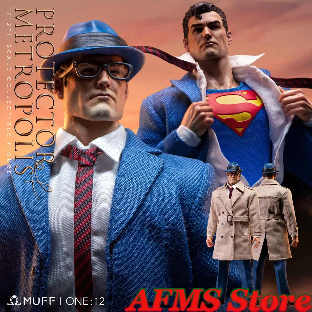 

MUFF TOYS 1/12 Scale Collectible Figure Superman Clark Kent Guardians Of Metropolis Anime Hero 6Inch Men Soldier Action Figure