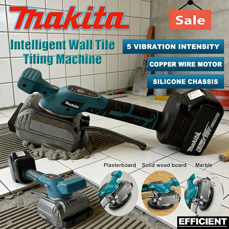 

Makita Cordless Tile Intelligent Wall Tile Tiling Machine Tile Vibration Leveling Machine Power Tools For Makita 18V Battery