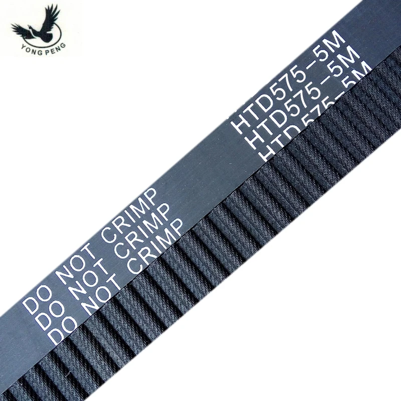 5 Piece/Pack HTD5M Timing Belt 575-5M-15 Teeth 115 Length 575mm Width 15mm Rubber Closed-Loop 575 HTD 5M S5M Pulley High Quality