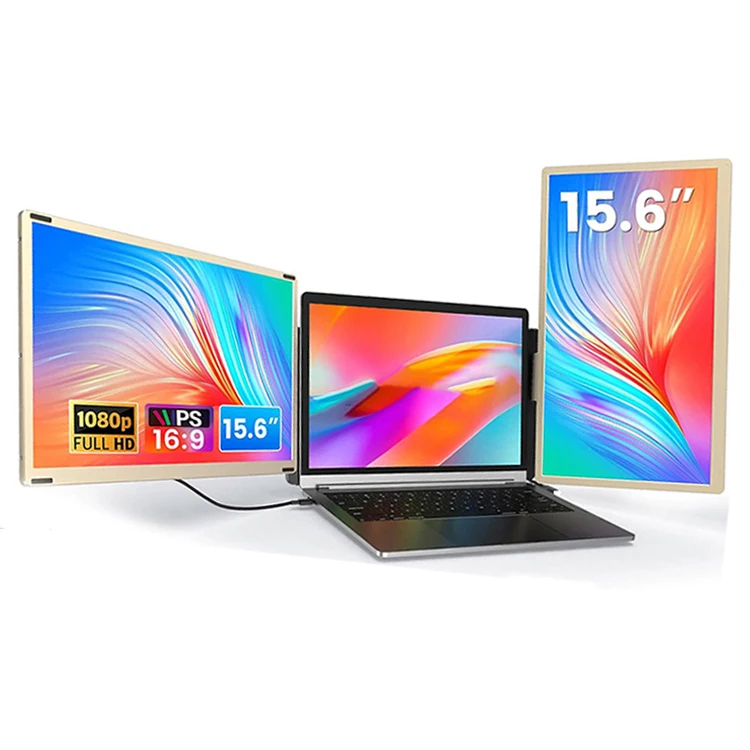 

Новое поступление 15,6 "FHD 1080P IPS тройной портативный монитор DIY съемный удлинитель монитора с вращающейся подставкой для ноутбуков