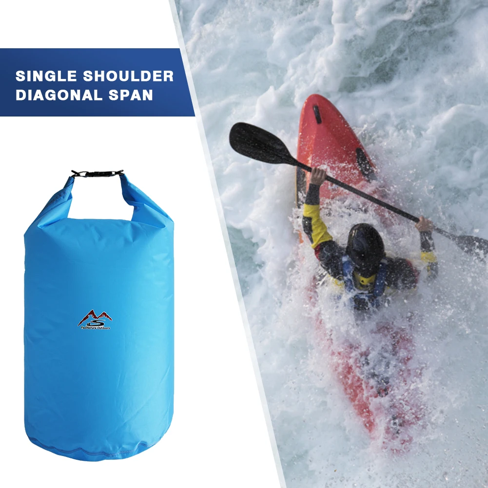 Drifting Rafting Bag Lightweight Swiming Bucket Dry Bag Inflatable with Hooks Removable Easy Installation for Outdoor Camping