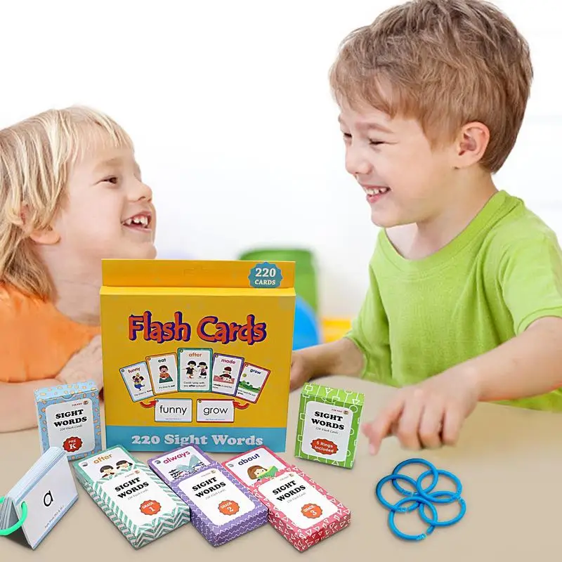 Reading Flashcards 220 Sight Words High Frequency Cards Sight Word Games Reading Flash Cards Reusable Vocabulary Games For