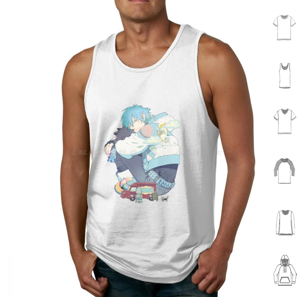 Lil Bae Aoba Tank Tops Vest Sleeveless Aoba Dmmd Dramatical Murder Aoba Seragaki