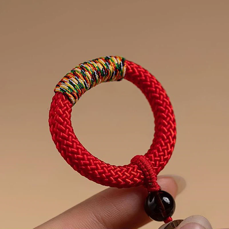 Kreativer Handy-Handschlaufe im chinesischen Stil, feiner, schlichter Schlüsselanhänger, Taschenanhänger, handgewebter Ring, Schnallenanhänger, Wolkenmuster – Detail 12