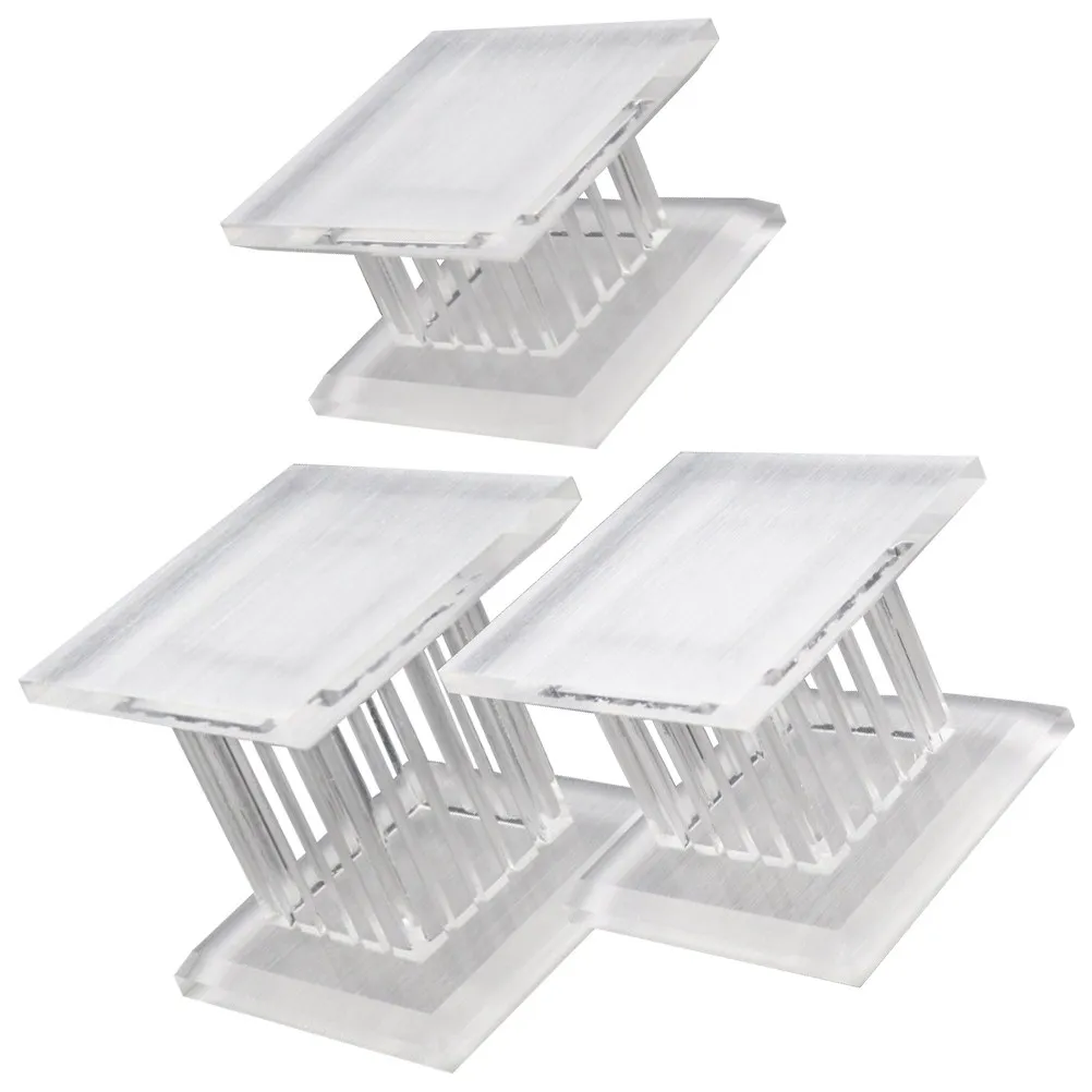 

3Pcs Acrylic Display Rack Roman Pillar Shape Clear Jewelry Stand for Earrings Necklaces Perfume Organizer Collection Display