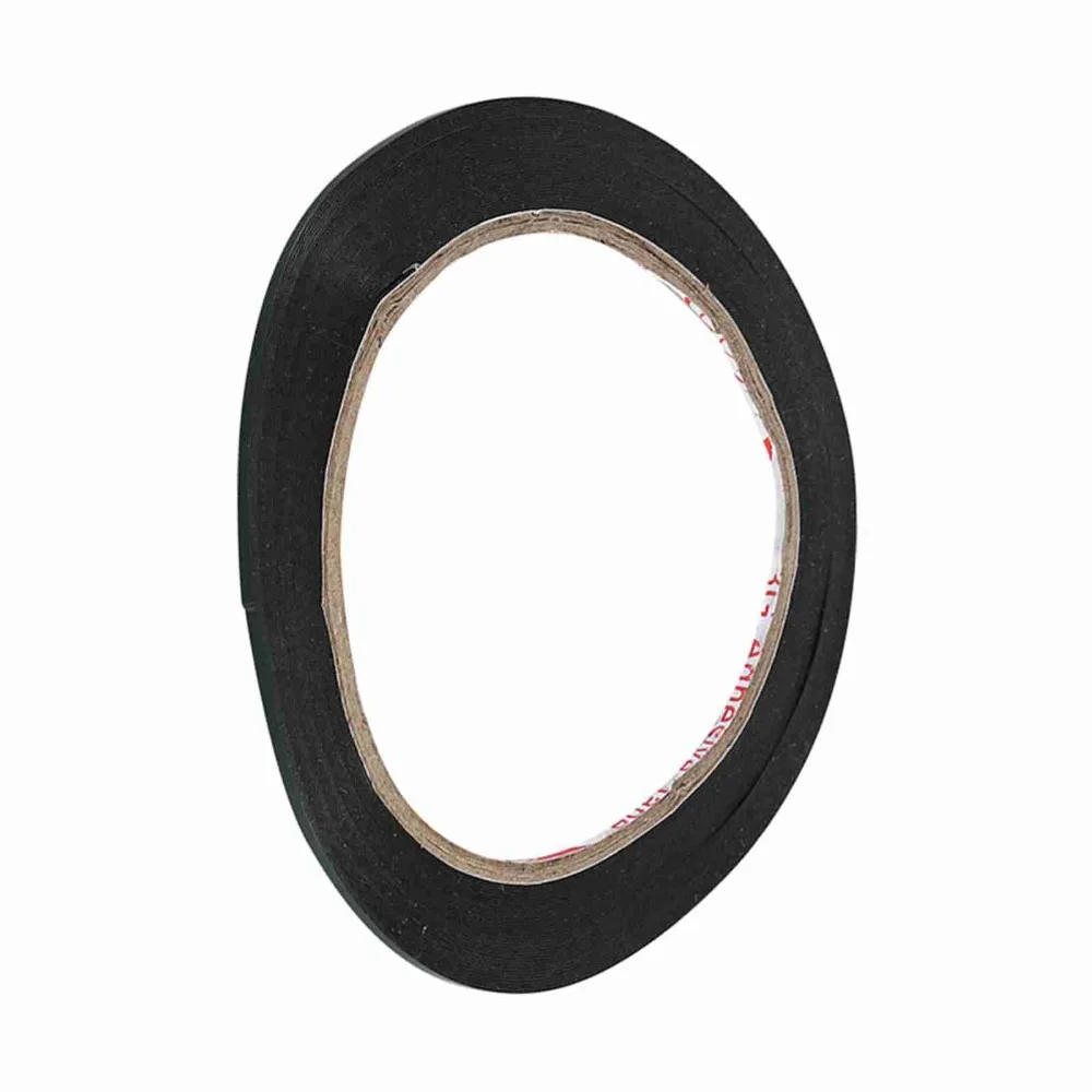 4pcs Strong Adhesive Double Sided Foam Tape 10M Length 2mm Width Self Adhesive Foam Tap Black Electrical Insulating Tape