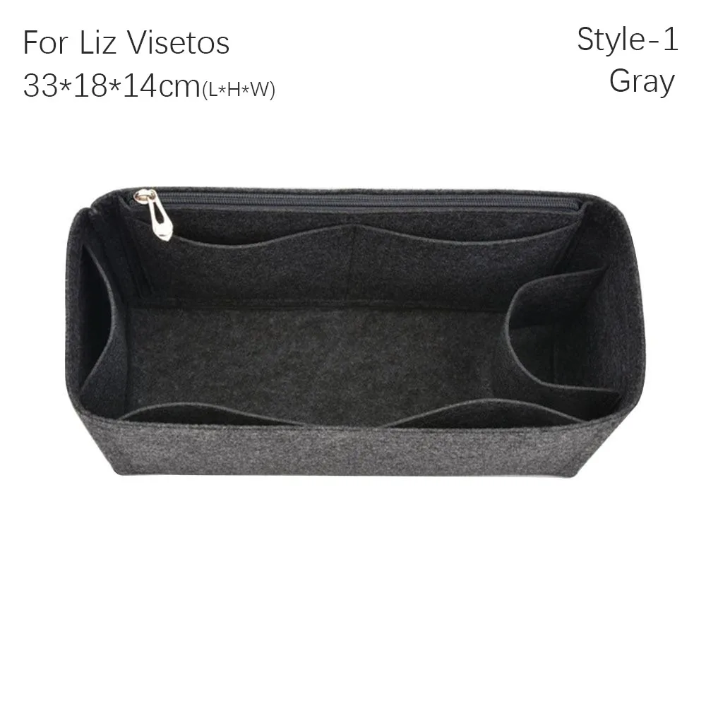 

Felt Handbag Insert Bag Storage Bag Support Internal Bag Portable Organization Bag Organiser for Liz Visetos / Anya Visetos
