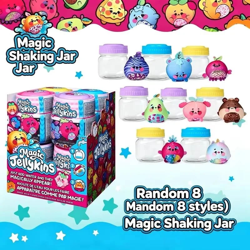 Magic Shaking Jar Magic Jellykins Blind Box Water Activated Playing Method Cute And Soft Modeling Decompress Portable Toys Gifts