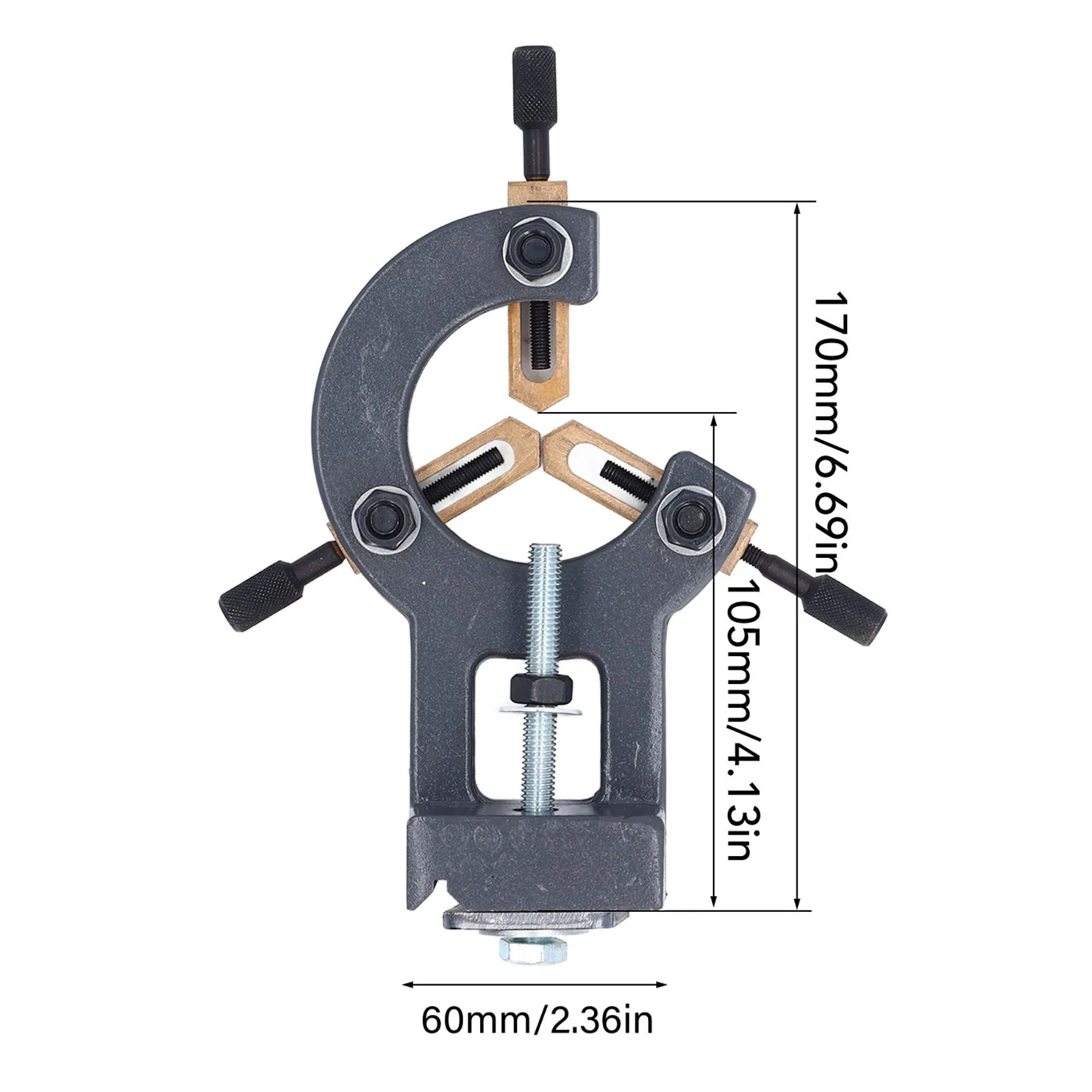Mini Lathe Center Frame Rust Prevention Mini Lathe Steady Rest Aluminum Alloy Iron Copper Increased Rigidity for MX 210 WM 210