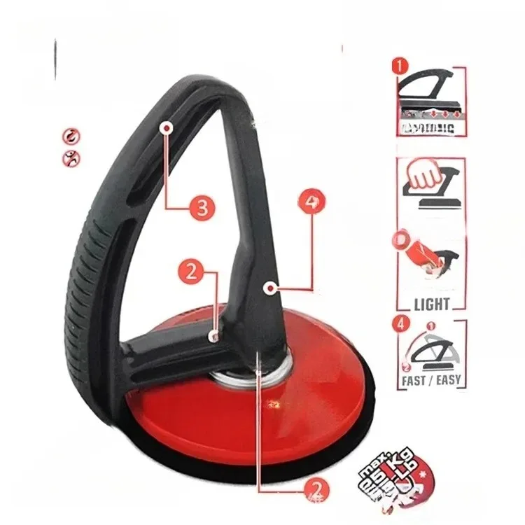 Single-claw powerful suction cup, can grab aluminum alloy glass, one-handed operation, manual suction tile handling artifact