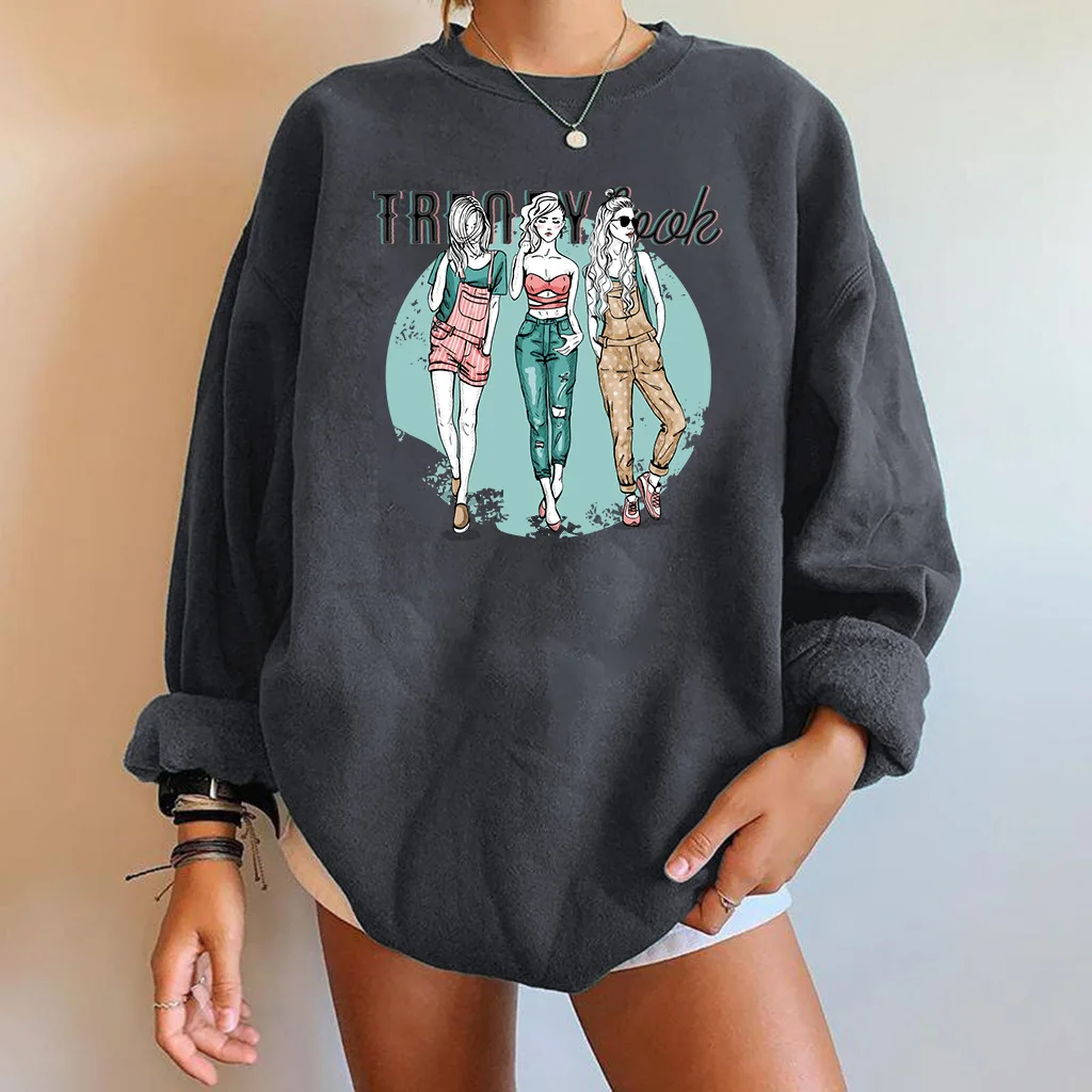 

CNACNOO Print Women Sweatshirts Drop Shoulder Pullovers Vintage Sweatshirt Casual Loose Harajuku Tops y2k clothes