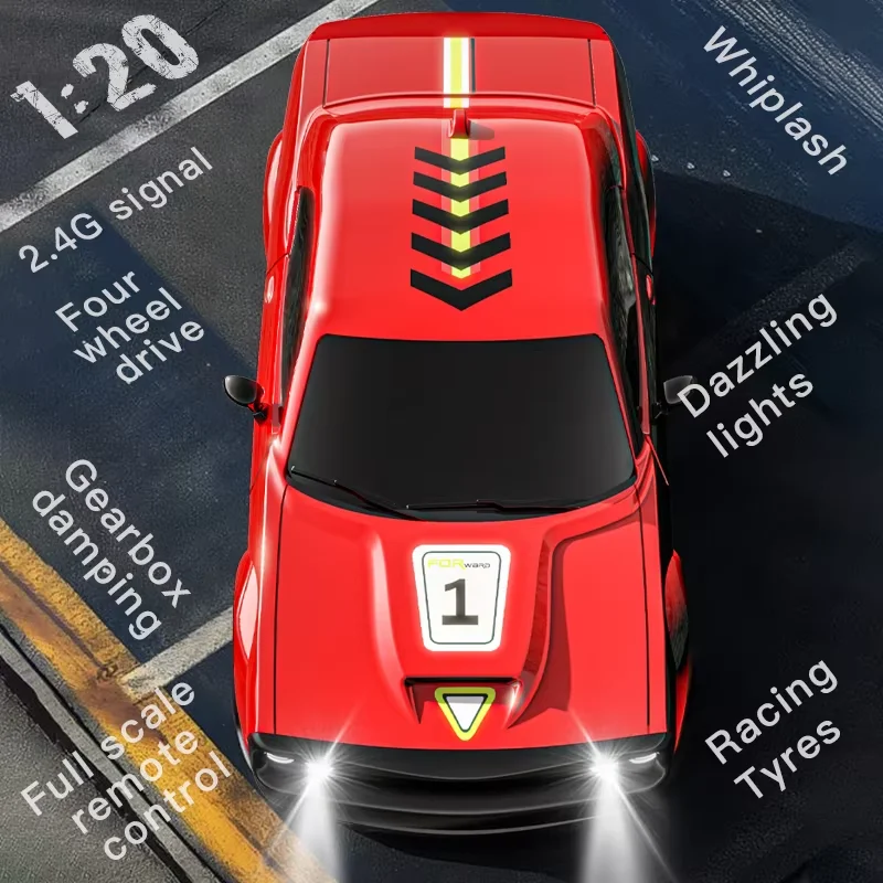 2025 جديد 1:20 4WD KF27 قابلة للشحن الذكية سيارة التحكم عن بعد 2.4G تردد عالية السرعة سباق الانجراف RC سيارة الصبي مهرجان هدية لعبة