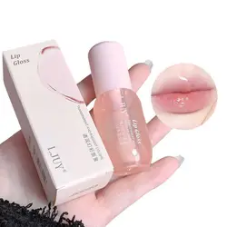 Kristall gelee Lippen öl feuchtigkeit spendend pralle Lippen Mantel für Lippenstift Lip gloss Tönung klare Lippen praller Serum transparente Frucht Lippen balsam