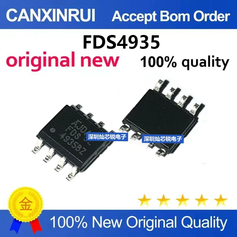 (5-100pieces)FDS4935BZ FDS4935 LCD Power Supply Chip SOP8 Brand New Original