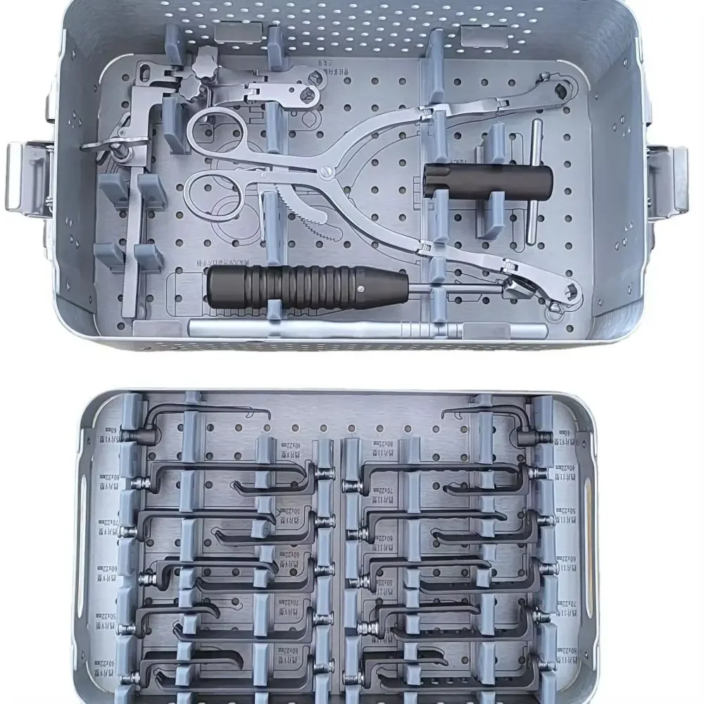 Anterior Cervical Spine Retractor Instrument Kit  Titanium Surgical Instrument Sets for Spine Surgery