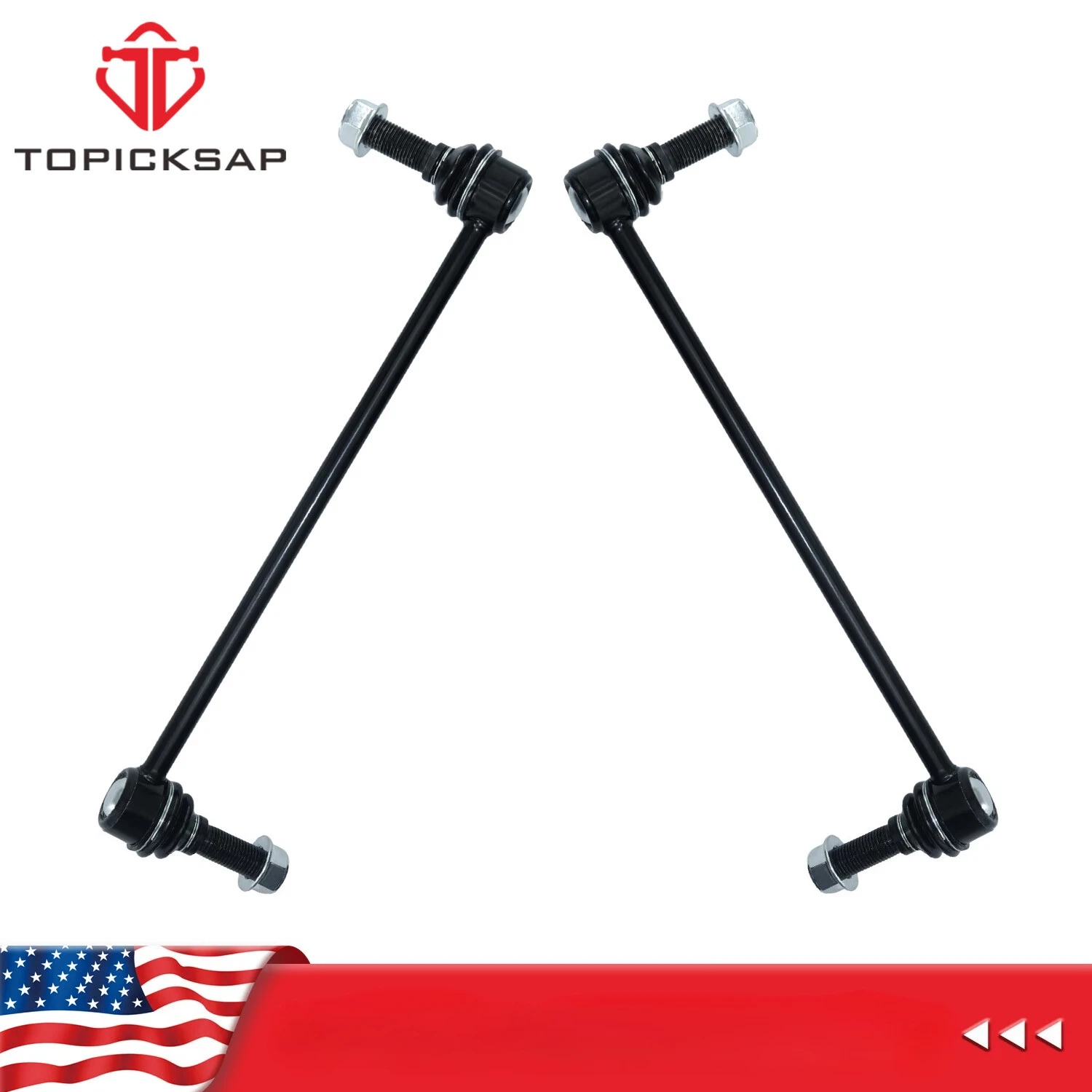 TOPICKSAP 2Pcs Front Sway Bar Link for Ford Flex/Taurus/Lincoln MKS/MKT 2010-2018 AA8Z5K484B
