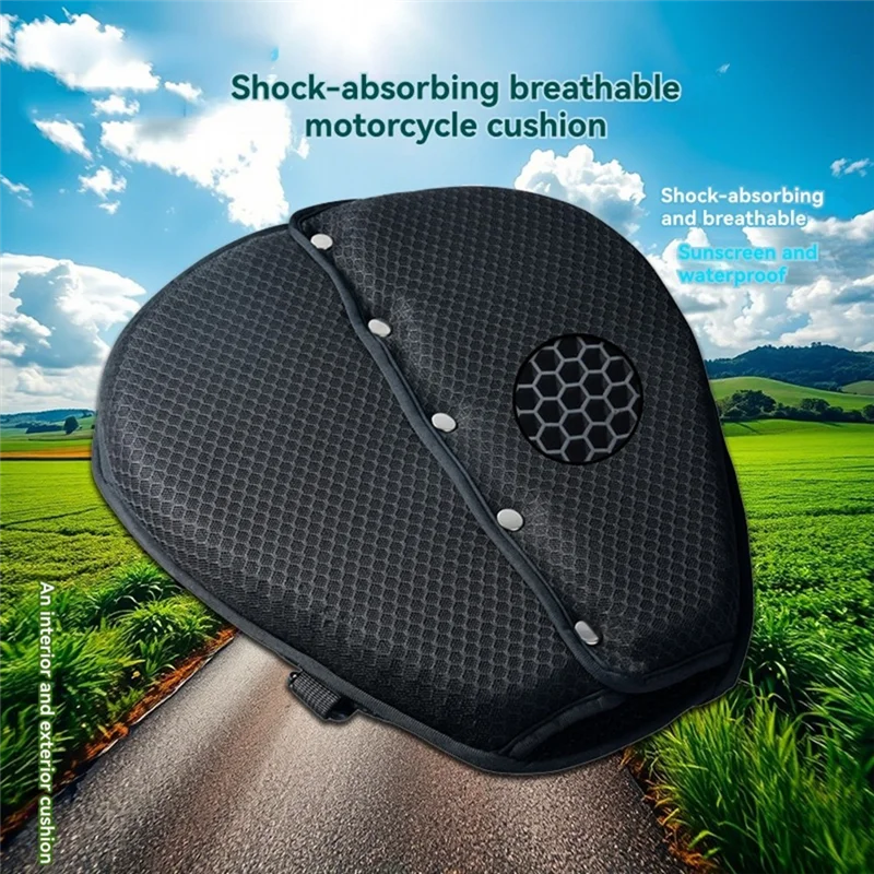 

AW-New Heat Insulation Motorcycle Seat Cushion At All Seasons Universal Waterproof Comfortable Gel Seat Cushion