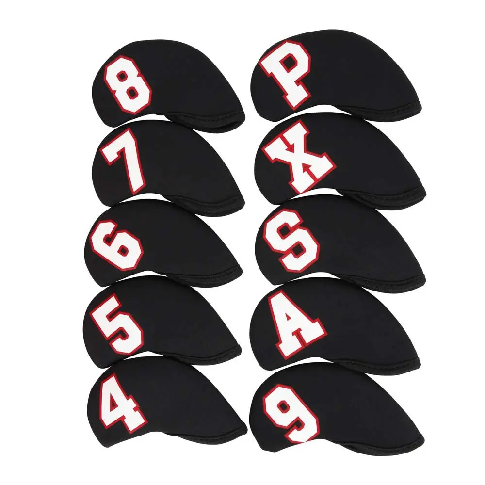 Accessories With Number Design Iron Wedge Protector Golf Iron Headcover Golf Head Cover Golf Iron Covers Set Protector Case