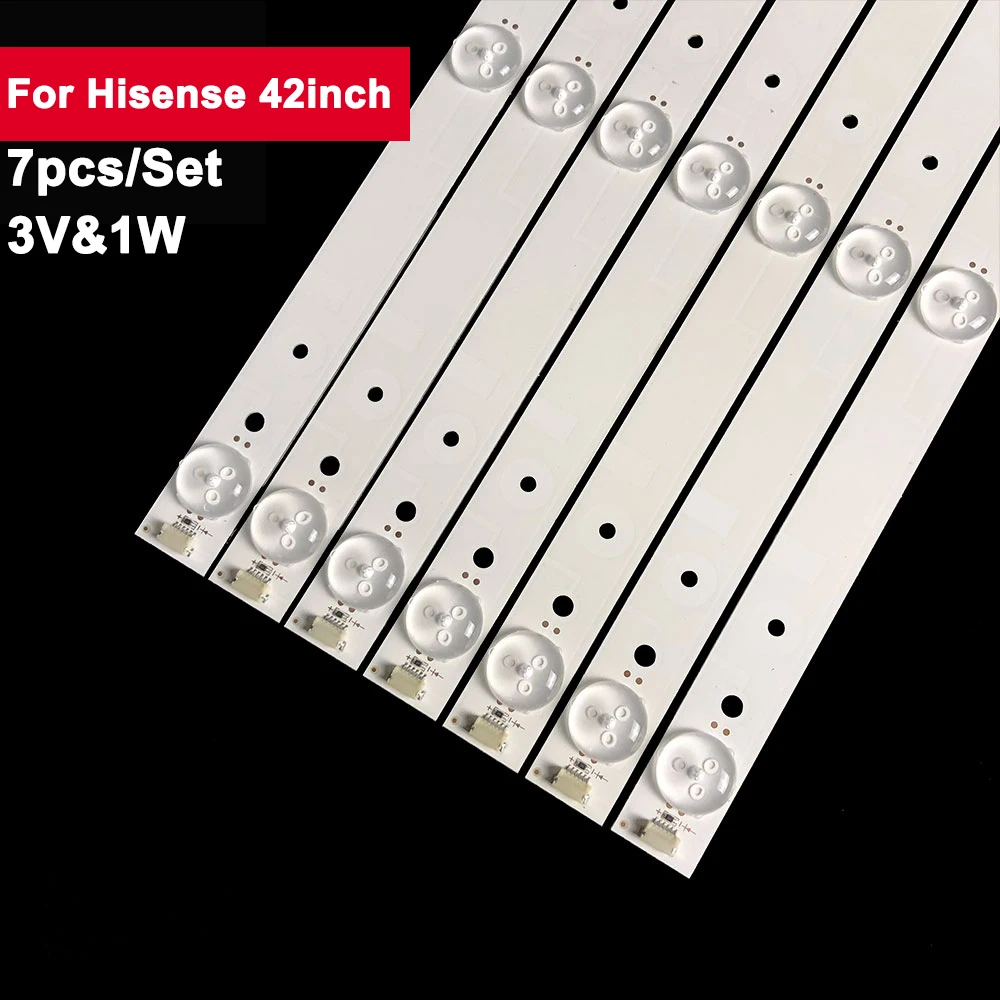 

10Kit 43inch 402mm LED Backlight Strip for Hisense 4led 3V 43EC210D 43EC200 43T11 42K220 43K300U 42K20JD 42K2000 43K260 43K5100U