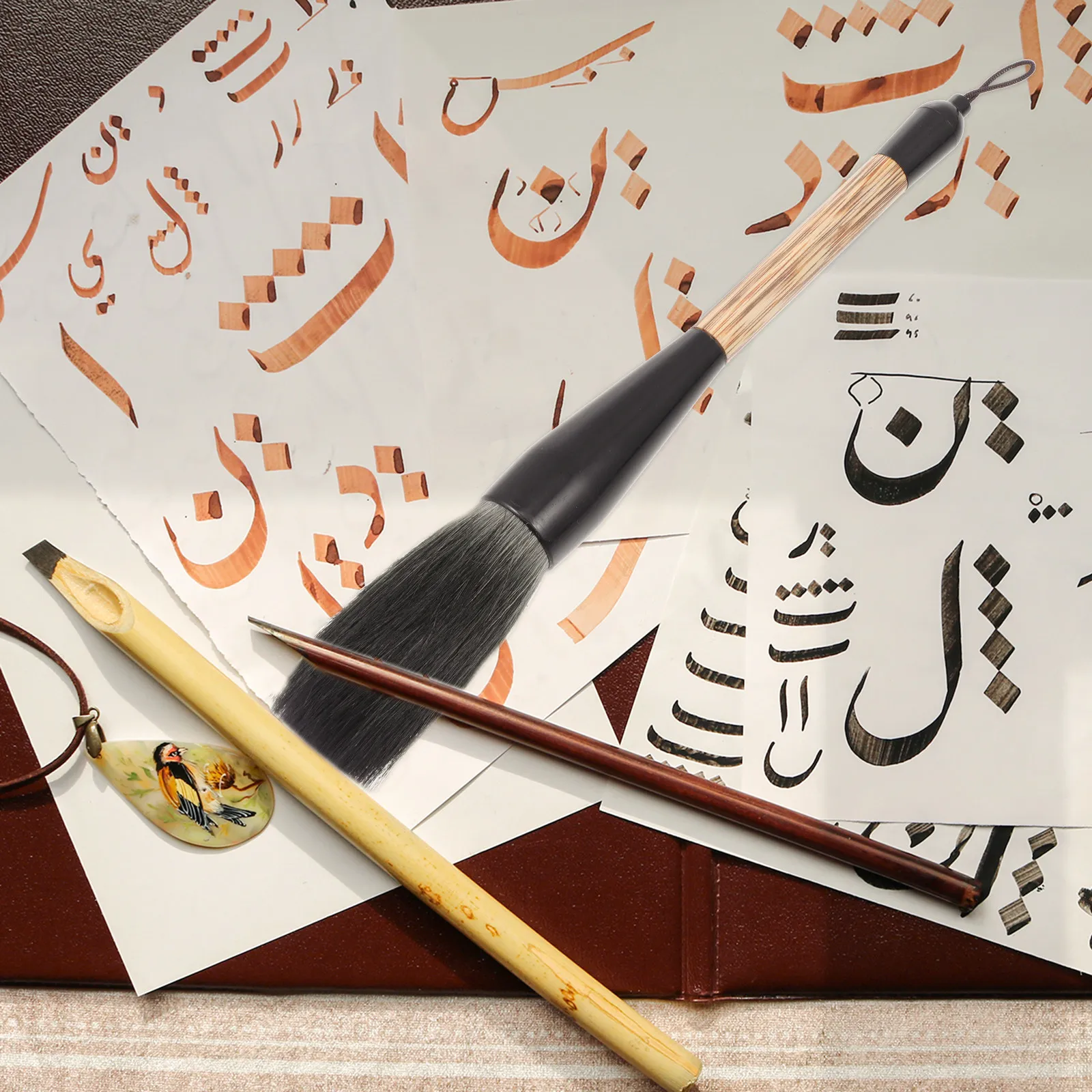 Chinese Calligraphy Brush Pen Lightweight Smooth Ink Absorption Painting Brush Art Stationery Ideal for Calligraphy Drawing