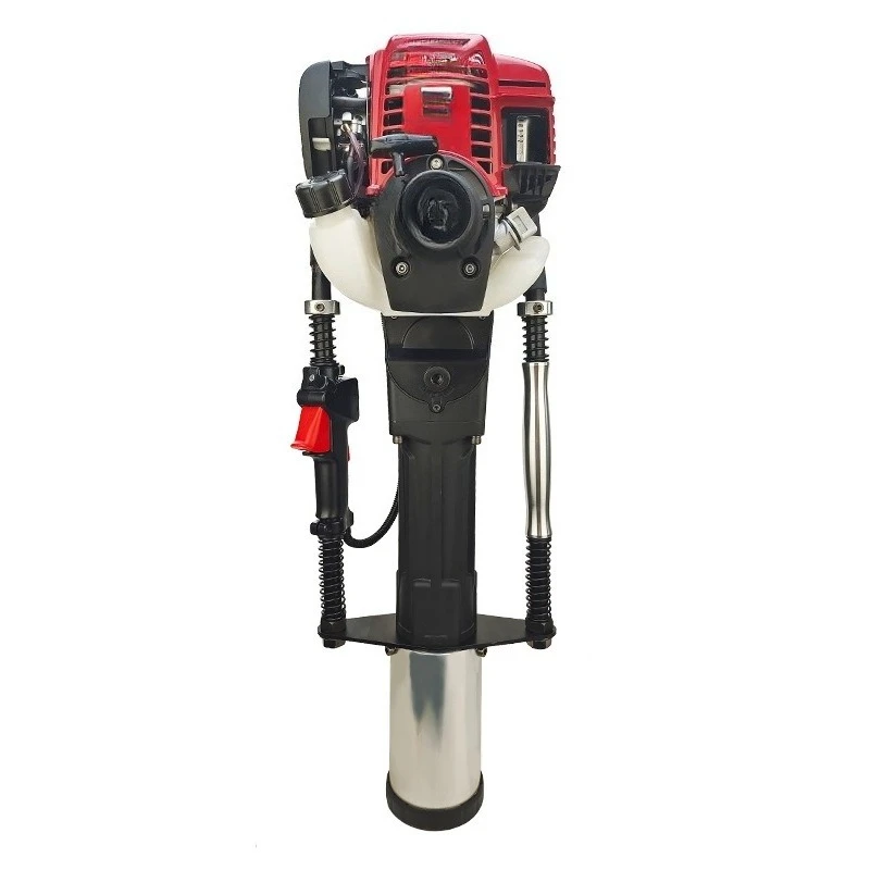 

Flood control pile driver pile planting machine artifact highway guardrail base portable