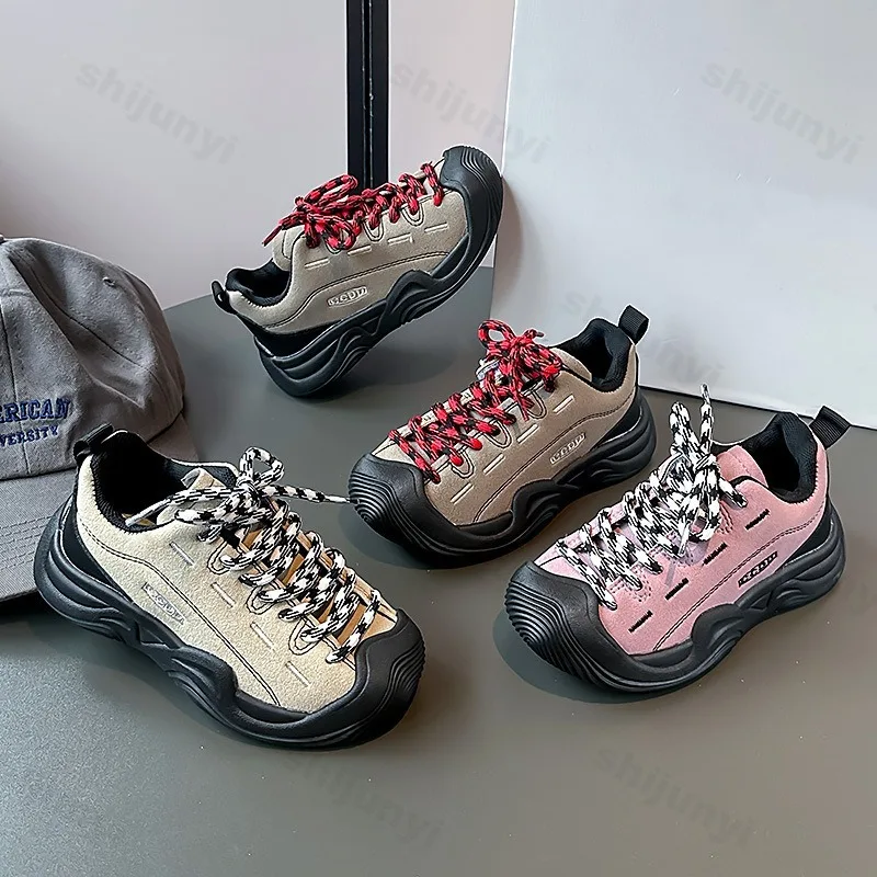 

Children's Fashion Trend Low Top Casual Sports Shoes 2025 Autumn New Boys' Retro Versatile Comfortable Non Slip Chunky sneakers