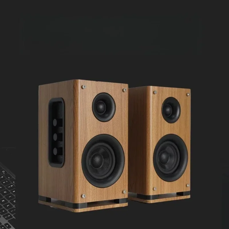 Portable Speaker Music Player Wooden Subwoofer Wireless Multimedia Audio Speaker Bookshelf Computer Speaker