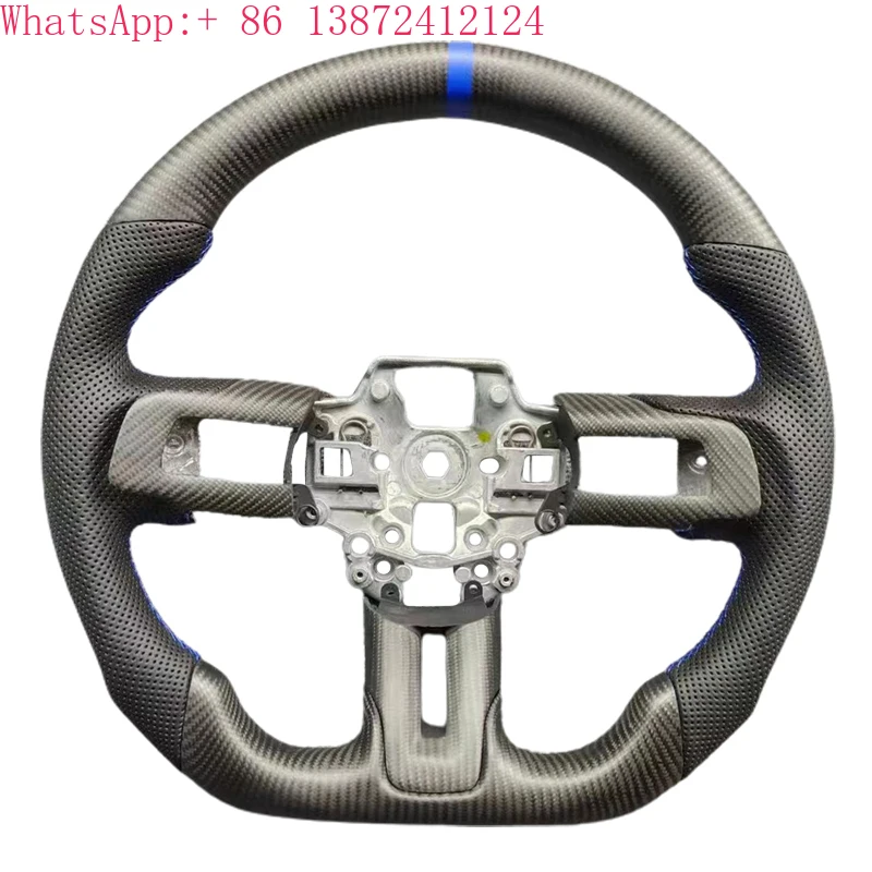 

Factory Customized Carbon Fiber Steering Wheel for Ford Mustang Gt Shelby 2015-2023 Car Interior Accessories