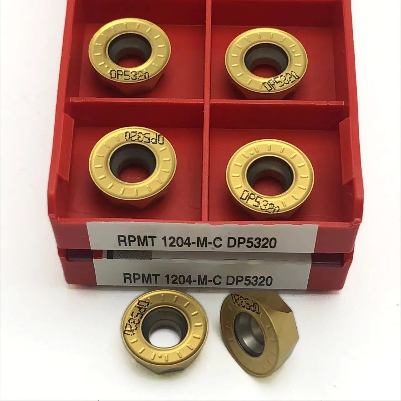 Inserções triangulares negativas do carboneto, torno do CNC, ferramentas de corte de Isca, RPMT1204-M-C, DP5320, 10 PCes