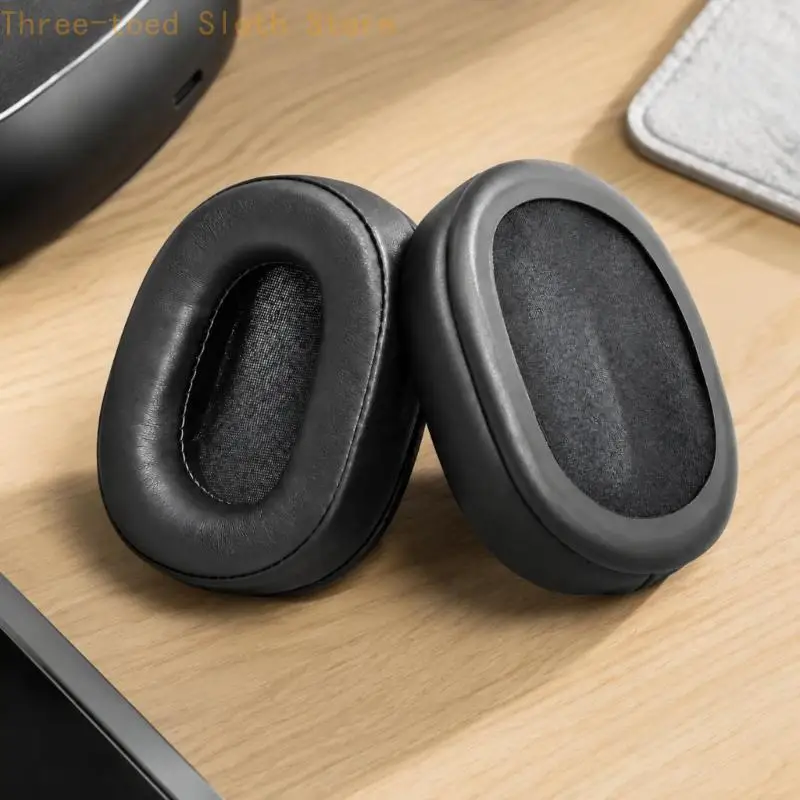 EarCup-Ohrpolster-Reparaturset für PM3-Kopfhörer, Paar Ersatz-Ohrpolster aus schwarzem Schaumstoff zum Abziehen oder Abflachen – Detail 7