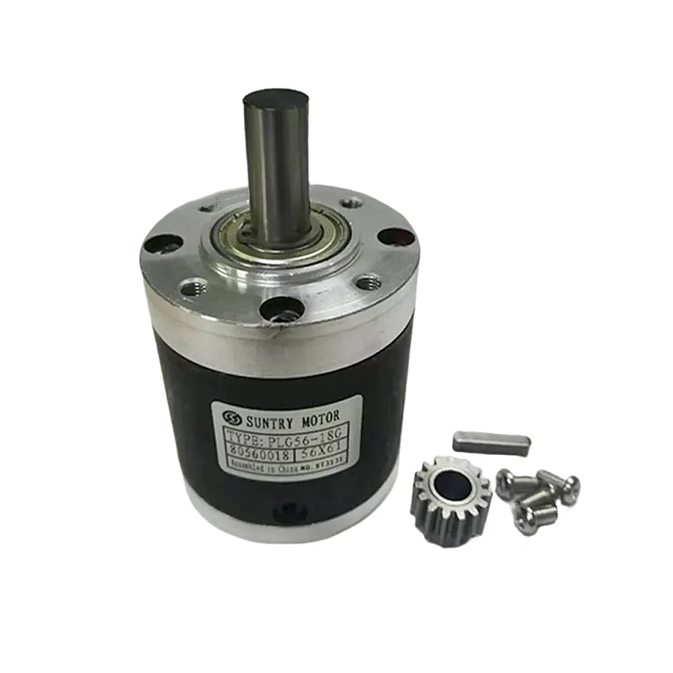 Qualidade Planetária Redutor Geabox para dc Brushless Motor Stepping Motor Praça Tampa de Entrada 56 mm Stepping Tampa Plg56