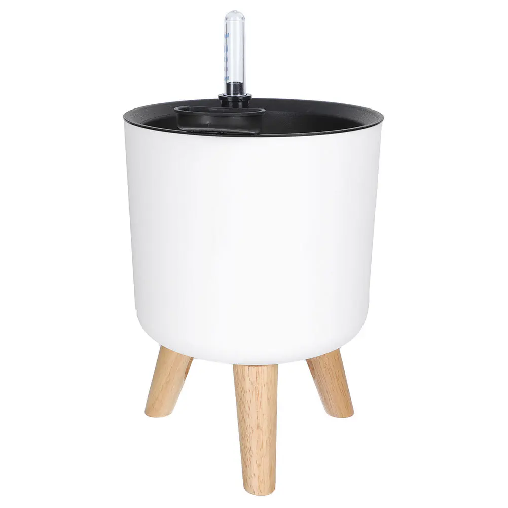 

1 set 1 Set Of Round Floor Flower Pot Water Level Indicator Self Watering Plant Container Plastic Bonsai Pots For Indoor Plants