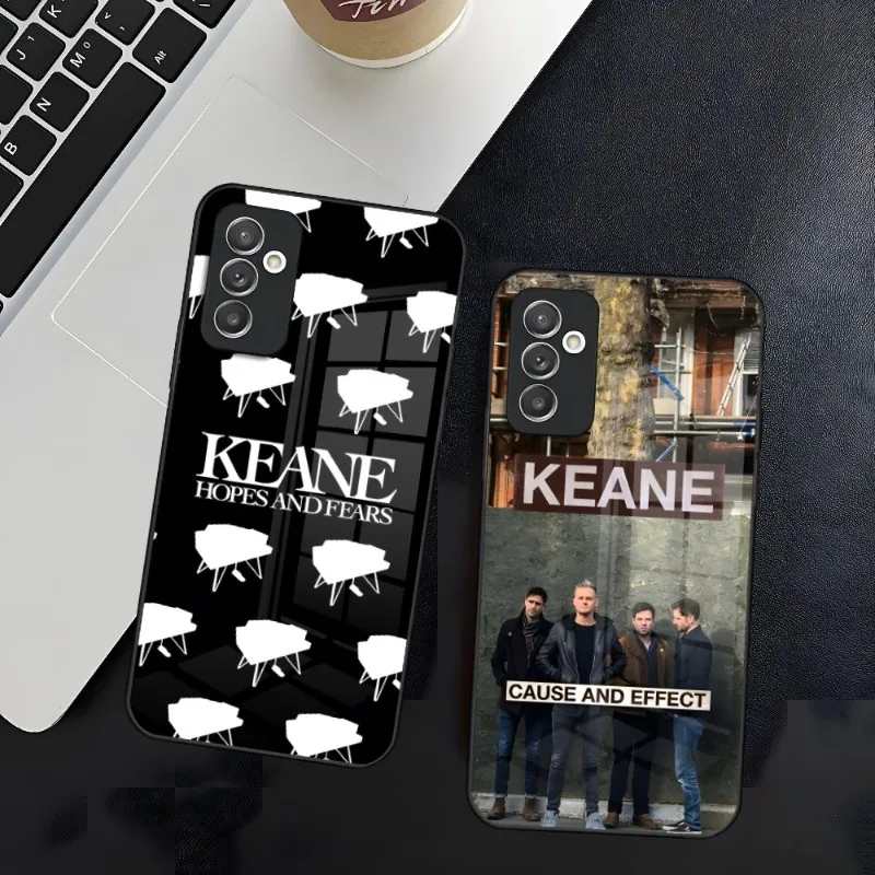 Чехол для телефона MUSIC KEANE для Samsung S30 S21 S20 S23 S22 Fe S10 E S9 Note 20 10 Pro Ultra Plus 5G из стекла