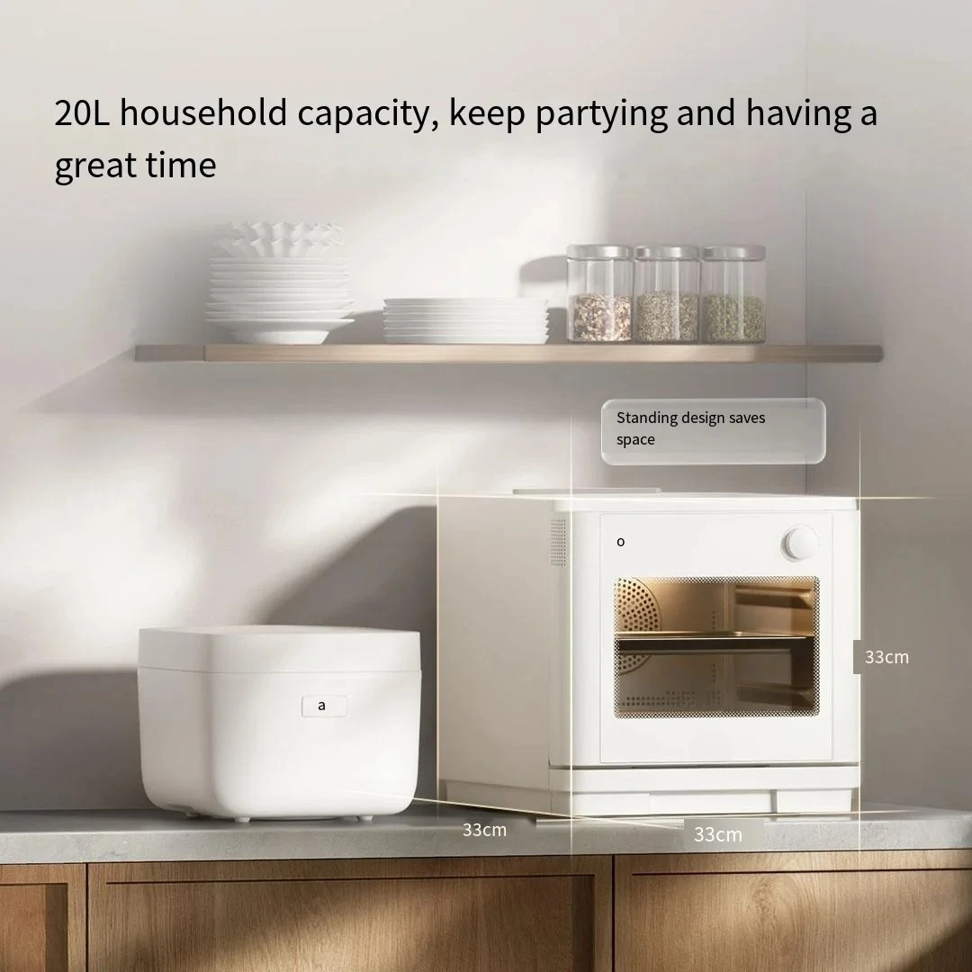 Smart Steamer Oven, 4-in-1 Multi-functional Steaming, Roasting, Frying, and Stewing, 20L