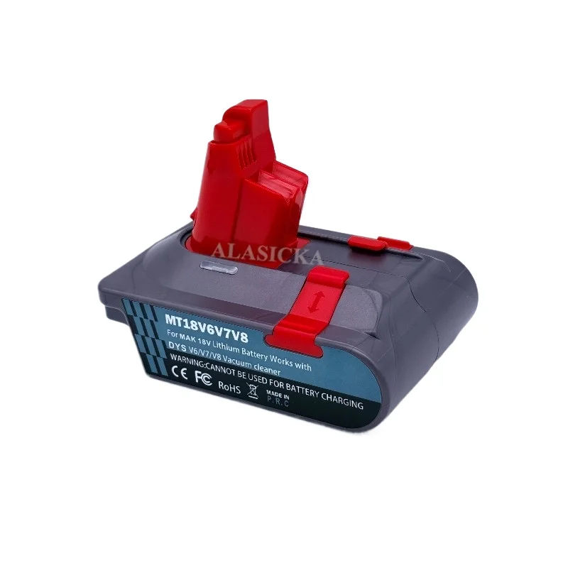 Battery Adapter Converter MT18V6V7V8 for Makita 18V Battery Converted To Work for Dyson V6 V7 V8 Animal Absolute Vacuum Cleaners