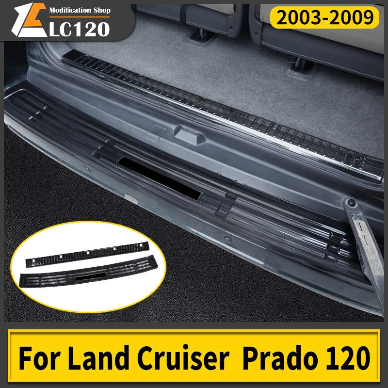 

For Toyota Land Cruiser Prado 120 2003-2009 Tail Door Guard Board Modified Lc120 Fj120 Rear Door Threshold Accessories 2008 2007