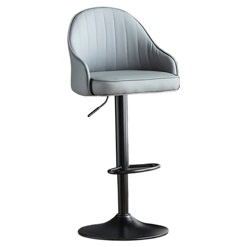 ‌ Tabouret de Bar scandinave, chaise de comptoir pivotante et réglable en hauteur, tabouret d'îlot de cuisine en cuir, sièges modernes pour maison et café