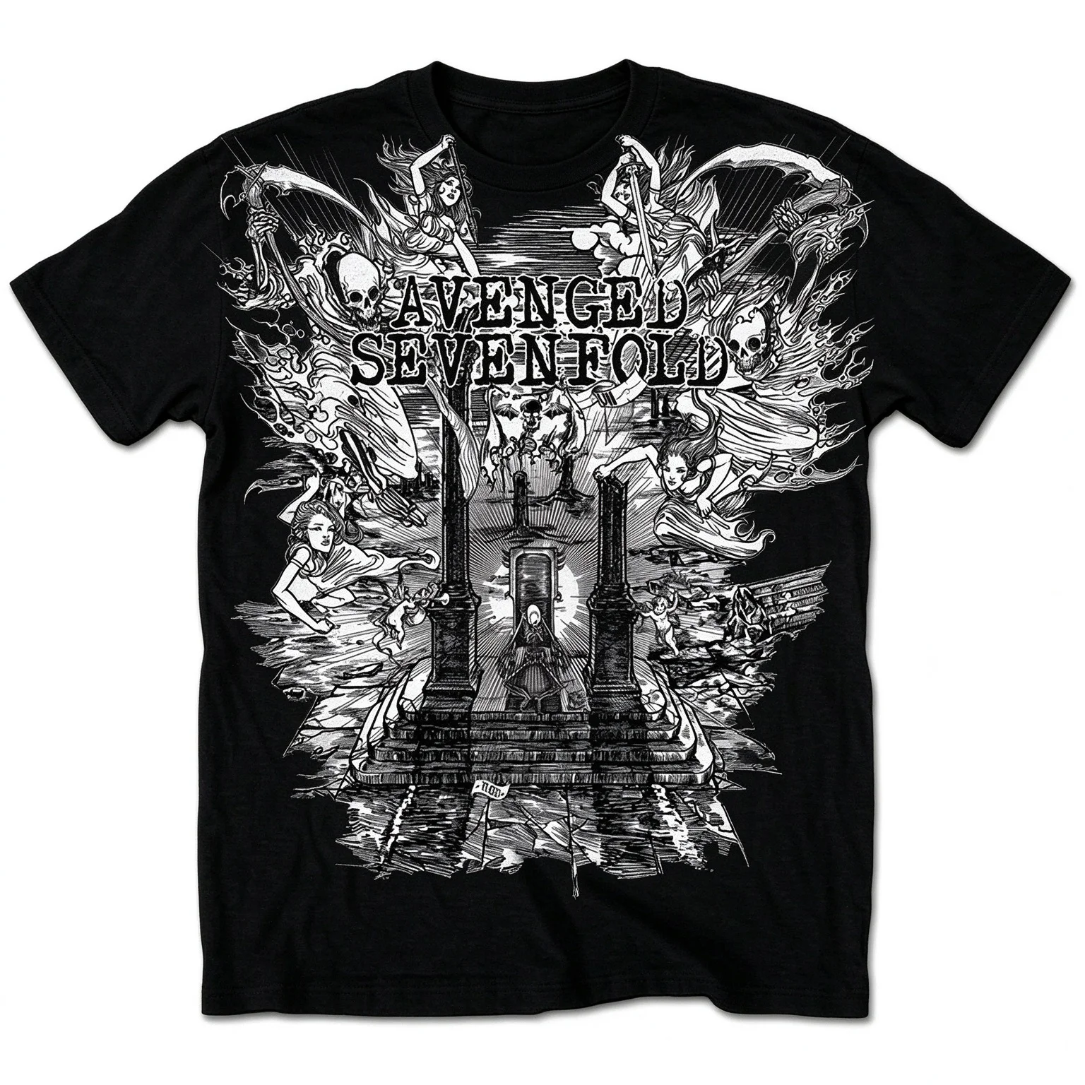 Land of Cain Avenged Sevenfold Band T-Shirt Graphic Tee Men Women Summer Streetwear