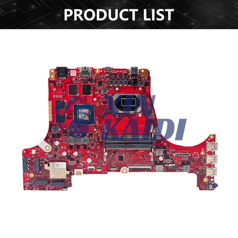 Notebook Mainboard For ASUS ROG Strix G512LI G512L G512LH G712LI PX512L Laptop Motherboard CPU I5 I7 10th GTX1650Ti 4G