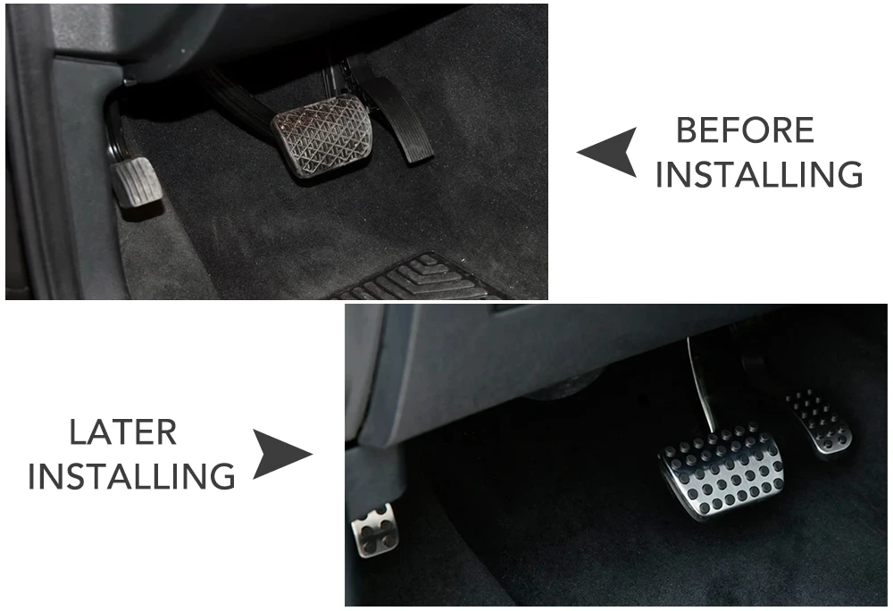 Stainless steel Car Pedal Pads Cover for Mercedes Benz V Class Vito Metris Viano W639 W447 Accessories Car Styling