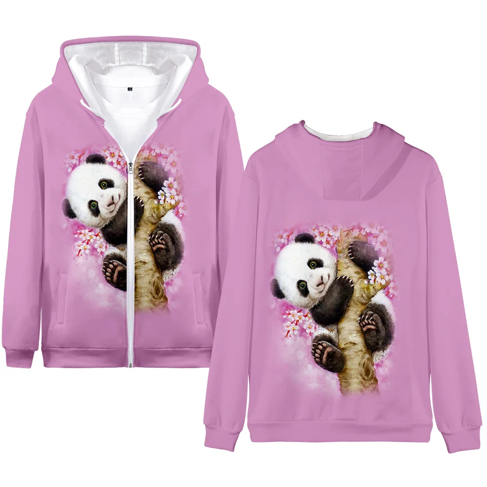 3D Panda Hoodies para meninos e meninas, moletom infantil, jaqueta Streetwear, casaco adolescente, roupas, 3 a 14