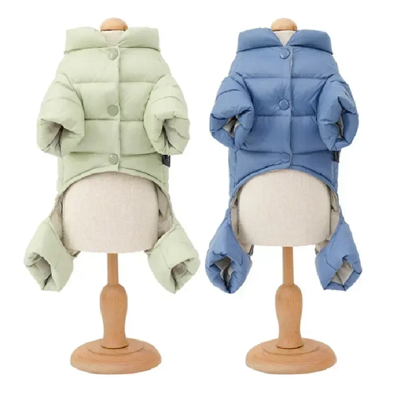 Winter Pet Clothes 90% White Duck Down Dog Coat Jacket Puppy Yorkie Pomeranian Poodle Bichon Schnauzer Dog Clothing Jumpsuit