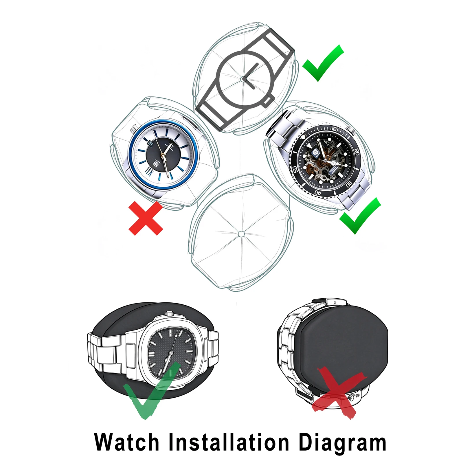 FRUCASE Watch Winder for Automatic Watches Automatic Winder 6/8 Watches