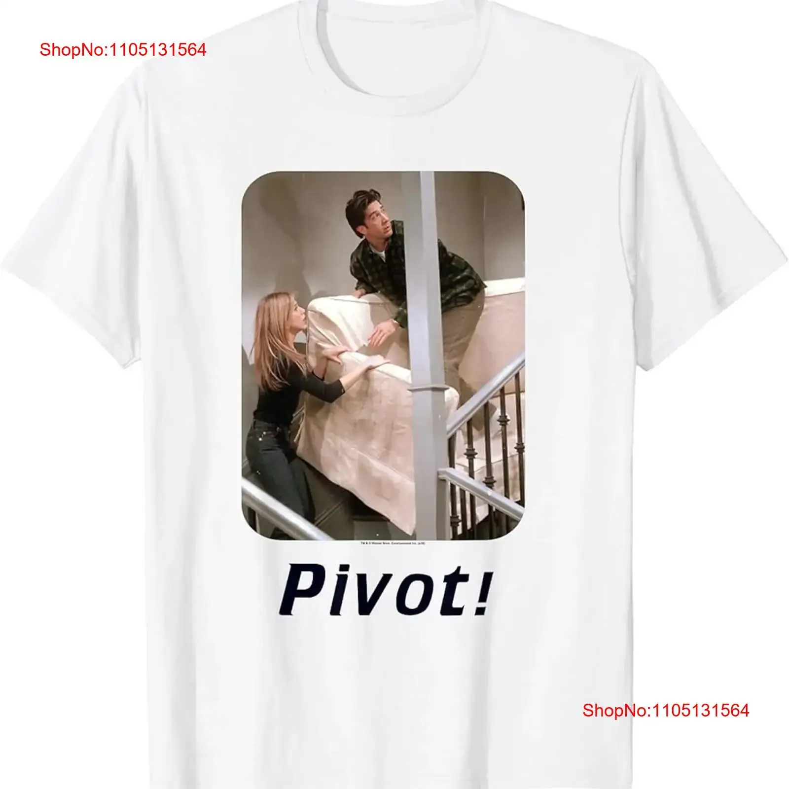 

Friends Rachel and Ross Pivot T Shirt vintage Washed graphic designer clothes Stretched Slightly homme Unisex Stylish fashion