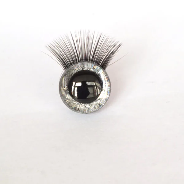 20sets 12/14/16/18/20/25/30mm Safety eyes with eyelashes-flashing eyes Plastic safety eyes