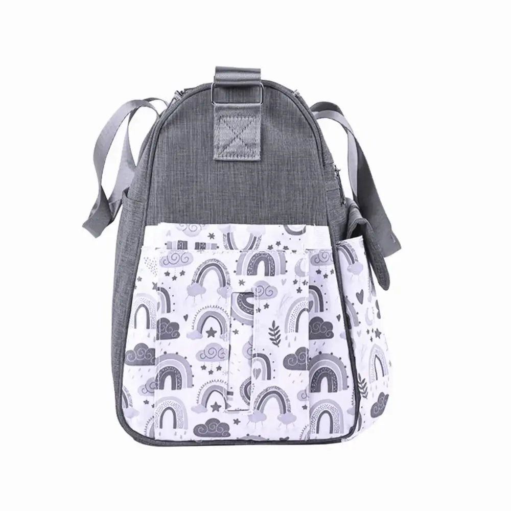Durable Fashion Prints Single Shoulder Mommy Bag Large Capacity Multi-pocket Diaper Bag Portable Lightweight Nappy Bag