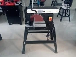 

BDS6X10 Wide Belt Sander Electric Straight Line Sander Belt Disc Sander for Woodworking